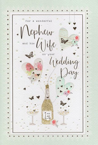 Picture of NEPHEW & WIFE WEDDING CARD